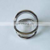 Shiny Silver Newest Blank Four Circle Scarf Ring Promotion Gifts thumbnail-3