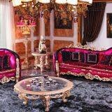 OE-FASHION American Style Antique Style Red Latest Design European Style Sofa thumbnail-2