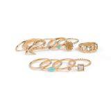 Fashionable Ring Set R06-9686 ， Fashion Ring Sets，Engraved Rings，Metal Alloy Rings thumbnail-3