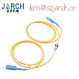 Compact Hybrid Slip Ring Fiber Optic Rotary Joint Video Surveillance Transmitting