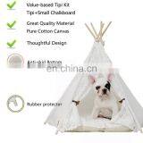 Hot Sale Canvas Dog Bed Pet Teepee Portable Dog Tent With Washable Fabric New Design Dog House thumbnail-5