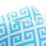 50''x60''Soft Geometric Pattern Cozy Blue Knitted Throw Blanket for Couch/Sofa/Travel thumbnail-4