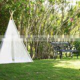 Canvas 100% Cotton Kids Play Tent Kids Play Teepee Tent Camping Teepee Tent for Indoor thumbnail-4