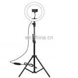 Hot Selling Adjustable 10 Inch 26 Selfie Ring Light Photography 3 Colors Led Ring Light With Tripod Stand thumbnail-3