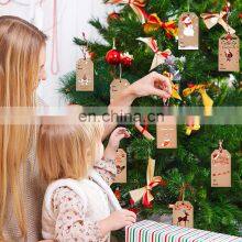 Customised Logo Personalised Paper Merry Christmas Gift Tag With String thumbnail-5