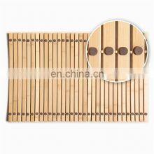 New Modern Eco-friendly Bathroom Mats Non-slip Best Quality Bathroom Mats Floor Household Nature Bamboo Bathroom Mat thumbnail-3