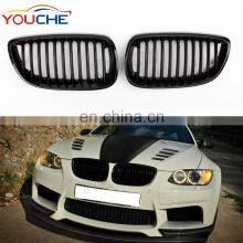 ABS Black Front Hoot Kidney Grille for BMW 3 Series E92 E93 M3 Pre-LCI 2006-2009 & E90 M3 Car Grill thumbnail-1