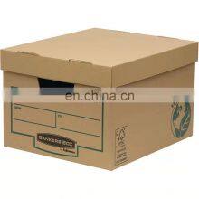Large Corrugated Case Paper Packaging Boxes Moving Boxes With Lid and Handles Customized Large Paper Moving Packaging Box