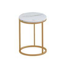 Metal Frame Marble Dining Table thumbnail-1