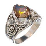 OPAL ROUGH RING ,925 sterling silver jewelry wholesale,WHOLESALE SILVER JEWELRY,SILVER EXPORTER,SILVER JEWELRY FROM INDIA