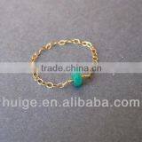 Gold Filled Chains Rings With Precious Gemstone thumbnail-1