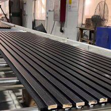 3D Wood and MDF Fluted Black Oak Modern Eco-Friendly Acoustic Slat Wall Panel for Living Room & Bedroom thumbnail-1