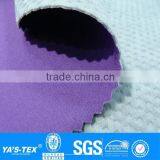 3 Layers Purple Square Polar Fleece Boned Stretch Waterproof Polyester Spandex Fabric for Outdoor Jacket