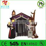Halloween Inflatable Haunted House Castle With Skeleton, Ghost and Skull thumbnail-1