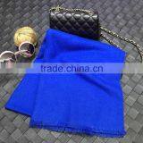 New Winter Fashion Fringe Plain Women Cashmere Shawl thumbnail-3