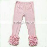 2016 Fashion Pure Color Baby Leggings Girls Icing Ruffle Pants