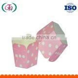 PE coated film paper hexagon shaped cake cups paper baking liner for cakes