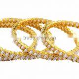 Indian Ethnic Gold Plated Partywear Bracelets Bangles thumbnail-2