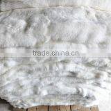 Natural White Color 100% Genuine Rabbit Fur Plate for Garments thumbnail-1