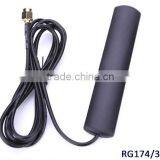 Factory Price 900/1800 MHZ Car GSM Patch Active Antenna 4g wifi patch antenna RG 174 Cable 3M