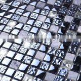 SD020 Hot Sale 15*15 Square Stone Mix Glass Backsplash Tile Mosaic thumbnail-2