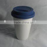 YF11009 Ceramic Coffee Mug With Silicon Lid