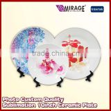 Factory Pric Elegant Custom 10Inch Ceramic Decoration White Plate