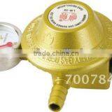 low pressure gas regulator with meter