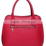 Spring Office Lady Solid Color Tote Bag Lady Attractive Leather Handbag thumbnail-3