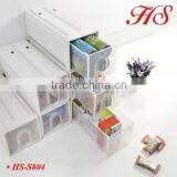 Portable Plastic Organizer Storage Shelf Storage Box Chest of Drawers Design Storage Rack thumbnail-1