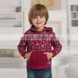 DB369 red davebella 2014 spring/autumn new arrival flour printed baby coat babi outwear baby clothes