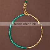 Workable price popular design charm glass beads nature stone bracelet