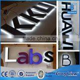 Outdoor Waterproof Matt Black Color 3D Backlit Acrylic Steel Letter Sign thumbnail-3