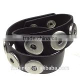 CJ1291 New fashion adjustable snap bracelet, wide cuff bracelet, leather friendship bracelets