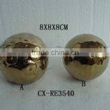 ceramic electroplating ball as ceramic christmas ball, beautiful decorative ceramic ball for gift