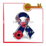 High quality cutout red cross lapel pin