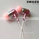 PH-EM601pink Color Metal Earphone With Good Sound and Eva Bag Packing thumbnail-4