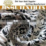 JINMU textiles Black/White Flower Jacquard Polyester Cotton Elastane Fabric