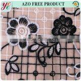 White and Black Chemical Embroidery Fabric Wholesale thumbnail-2