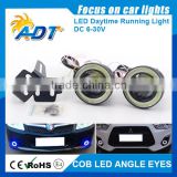 Car SUV Angel Eye COB Blue Halo Ring LED DRL Projector Lens Fog Driving Light