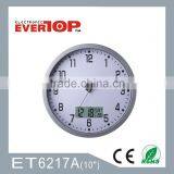 2016 CHEAPEST PLASTIC DIGITAL LCD WALL CLOCK ET6217A