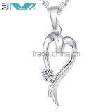 Necklace Chain 925 Sterling Silver Heart Pendant New Fashion Jewelry Charm Gift