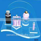 Factory Price High Quality Cosmetic Display Table Lucite Cosmetic Organizer Plexiglass Makeup Product Display thumbnail-1