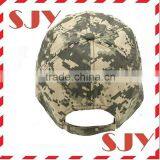 6 Panle Custom Distressed Blank Camo Hats Camo Baseball Cap thumbnail-2