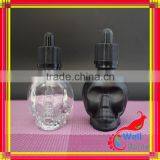 Glass Skull Bottle With Child Proof Dropper thumbnail-3