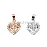 925 Sterling Silver Pendant With CZ Micro Pave thumbnail-3