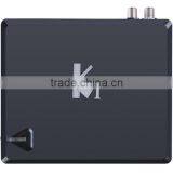 K1 Android TV Box + DVB-S2 Satellite Receiver Amlogic S805 Quad Core Android4.4 STB Hybrid 1GB+8GB Support CCCam Newcamd Biss