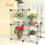 Modern 3cube Metal Flowers Standing Display Rack FH-AL0013W