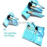 Wholesale 7pcs Makeup Brush Set With Belt Case Colorful Cute Travel Makeup Kits thumbnail-5