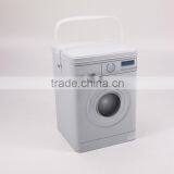 Laundry Machine Shaped washing Powder Tin Container Metal Storage Box thumbnail-3